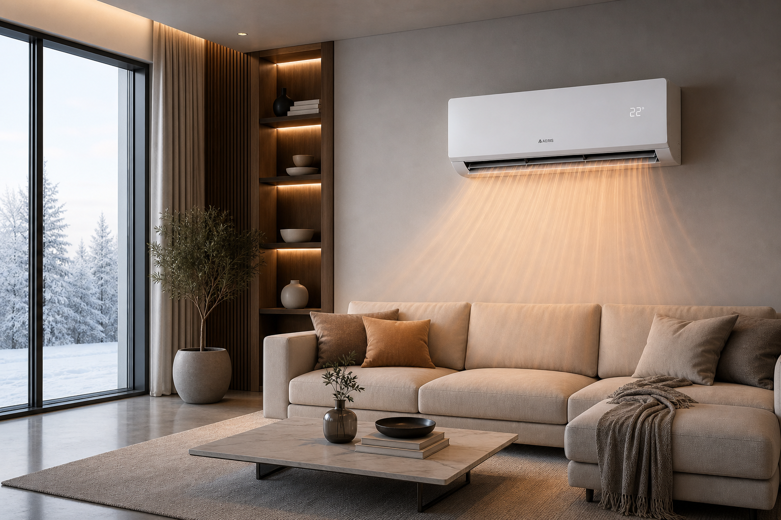Air conditioning unit installed in a Cornwall home